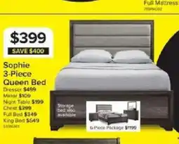 Leon's Sophie 3-Piece Queen Bed offer