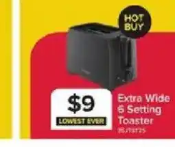 Leon's Extra Wide 6 Setting Toaster offer