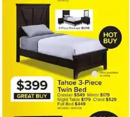 Leon's Tahoe 3-Piece Twin Bed offer