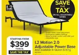 Leon's L2 Motion 2.0 Adjustable Power Base offer