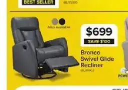 Leon's Bronco Swivel Glide Recliner offer