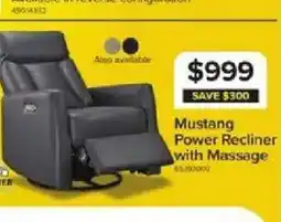 Leon's Mustang Power Recliner with Massage offer