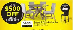 Leon's Sassari 5-Piece Dining Set offer