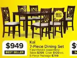 Leon's Kai 7-Piece Dining Set offer
