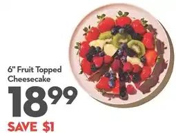 Longo's Fruit Topped Cheesecake offer