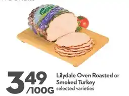 Longo's Lilydale Oven Roasted or Smoked Turkey offer
