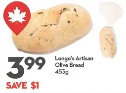 Longo's Longo's Artisan Olive Bread offer
