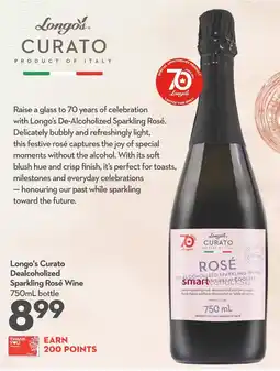 Longo's Longo's Curato Dealcoholized Sparkling Rosé Wine offer