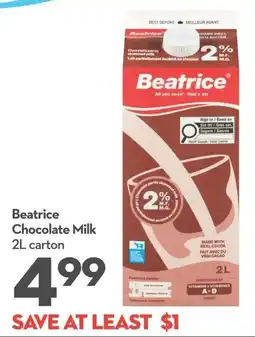 Longo's Beatrice Chocolate Milk offer