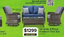 Leon's Veranda 4-Piece Outdoor Chat Set offer