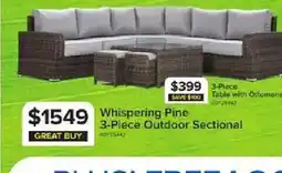 Leon's Whispering Pine 3-Piece Outdoor Sectional offer