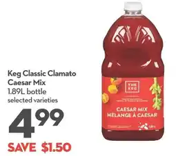 Longo's Keg Classic Clamato Caesar Mix offer