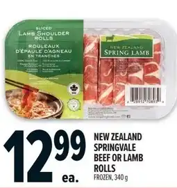 Metro New zealand springvale beef or lamb rolls offer