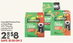 Longo's Cavendish Premium Fries or Onion Rings offer