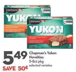 Longo's Chapman's Yukon Novelties offer