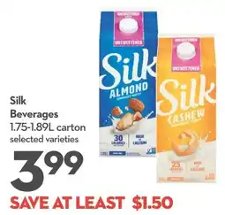 Longo's Silk Beverages offer