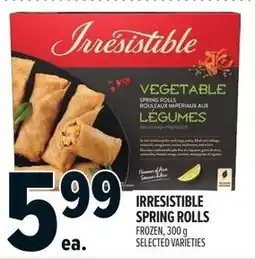 Metro Irresistible spring rolls offer