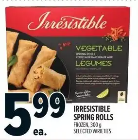 Metro Irresistible spring rolls offer