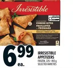 Metro Irresistible appetizers frozen offer