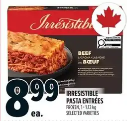 Metro Irresistible pasta entrées offer