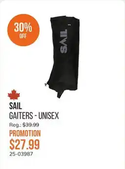 Sail Gaiters - Unisex offer