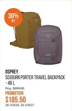 Sail Sojourn Porter Travel Backpack offer