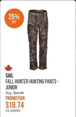 Sail Fall Hunter Hunting Pants - Junior offer