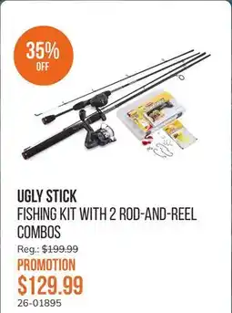 Sail Fishing Kit with 2 Rod-and-Reel Combos offer