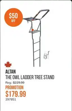 Sail The Owl Ladder Tree Stand offer