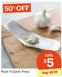 Kitchen Stuff Plus Rock-It Garlic Press offer