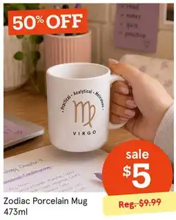 Kitchen Stuff Plus Zodiac Porcelain Mug offer