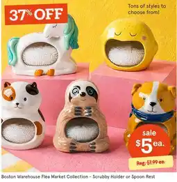 Kitchen Stuff Plus Boston Warehouse Flea Market Collection - Scrubby Holder or Spoon Rest offer