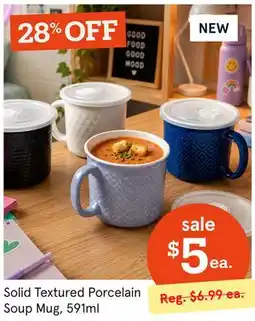 Kitchen Stuff Plus Solid Textured Porcelain Soup Mug offer