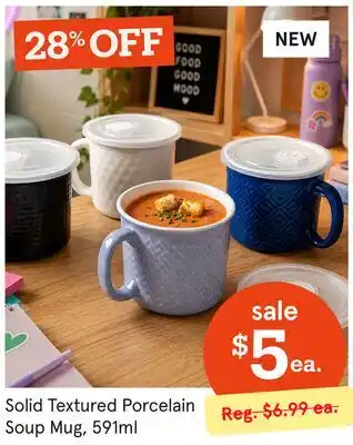 Kitchen Stuff Plus Solid Textured Porcelain Soup Mug offer