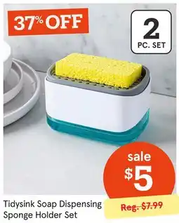 Kitchen Stuff Plus Tidysink Soap Dispensing Sponge Holder Set offer