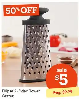 Kitchen Stuff Plus Ellipse 2-Sided Tower Grater offer