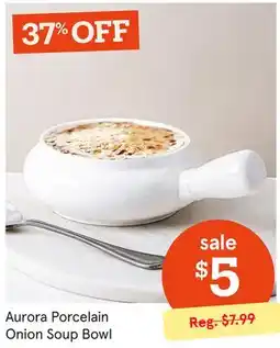 Kitchen Stuff Plus Aurora Porcelain Onion Soup Bowl offer