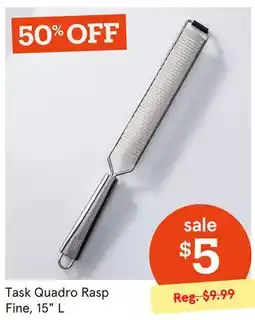 Kitchen Stuff Plus Task Quadro Rasp Fine offer