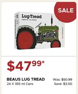 The Beer Store BEAUS LUG TREAD offer