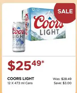 The Beer Store COORS LIGHT offer