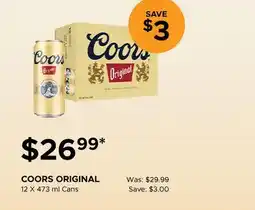 The Beer Store COORS ORIGINAL offer