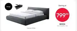 Meubles RD BOCCA Fabric Storage Bed - Grey offer