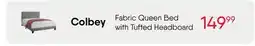 Meubles RD colbey - Fabric Queen Bed with Tufted Headboard offer