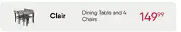 Meubles RD clair - Dining Table and 4 Chairs offer