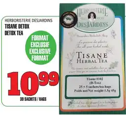 Marches Tau HERBORISTERIE DESJARDINS TISANE DETOX offer