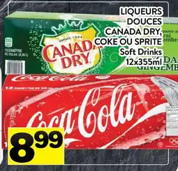 Supermarché PA LIQUEURS DOUCES CANADA DRY, COKE OU SPRITE offer