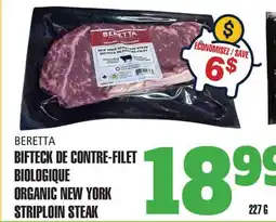 Marches Tau BERETTA BIFTECK DE CONTRE-FILET BIOLOGIQUE offer