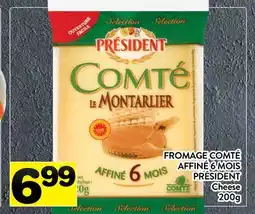 Supermarché PA FROMAGE COMTÉ AFFINÉ 6 MOIS PRÉSIDENT | Cheese offer