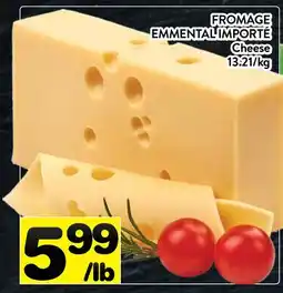 Supermarché PA FROMAGE EMMENTAL IMPORTÉ | CHEESE offer