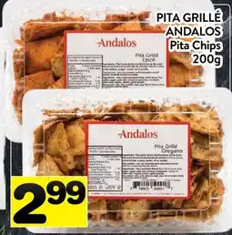 Supermarché PA PITA GRILLÉ ANDALOS | Pita Chips offer